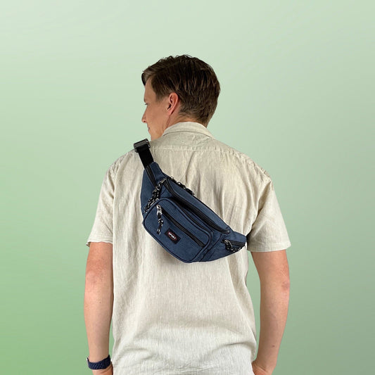 Casual Bæltetaske Blå | MAS SELECTION