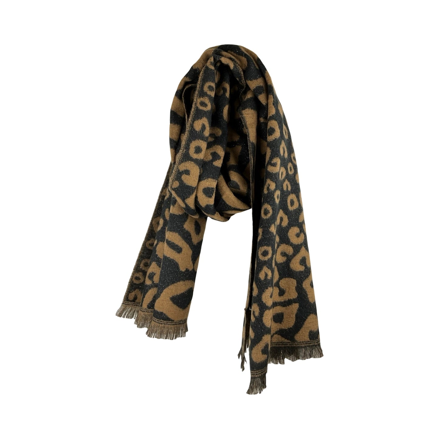 Leopard Tørklæde Brun| MAS SELECTION
