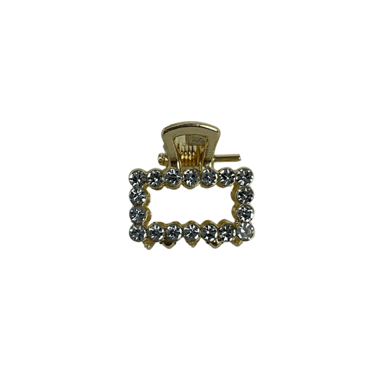 Små rektangulær diamant hårklemmer 2 stk. | MAS SELECTION