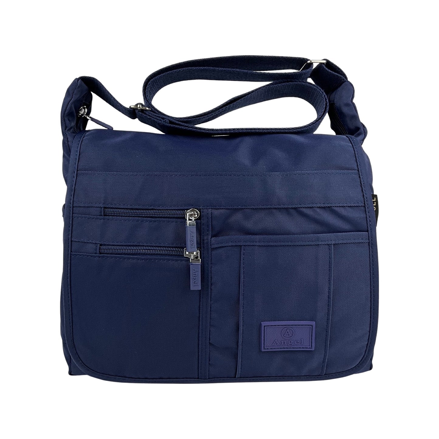 Forsidebillede af MS funktionel skuldertaske / crossbody i mørkeblå – praktisk og stilren dametaske