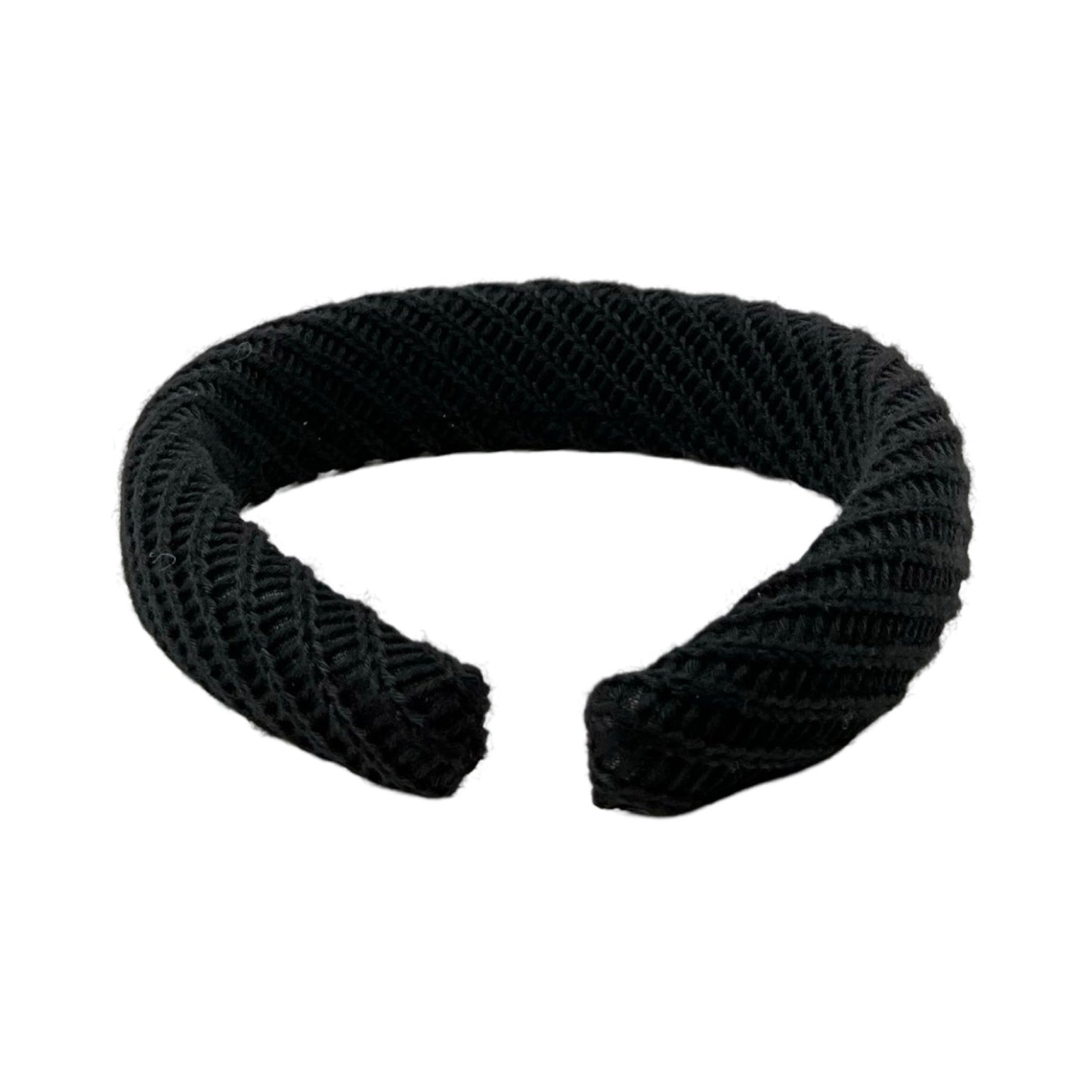 Strikket Hårbøjle Sort| MAS SELECTION