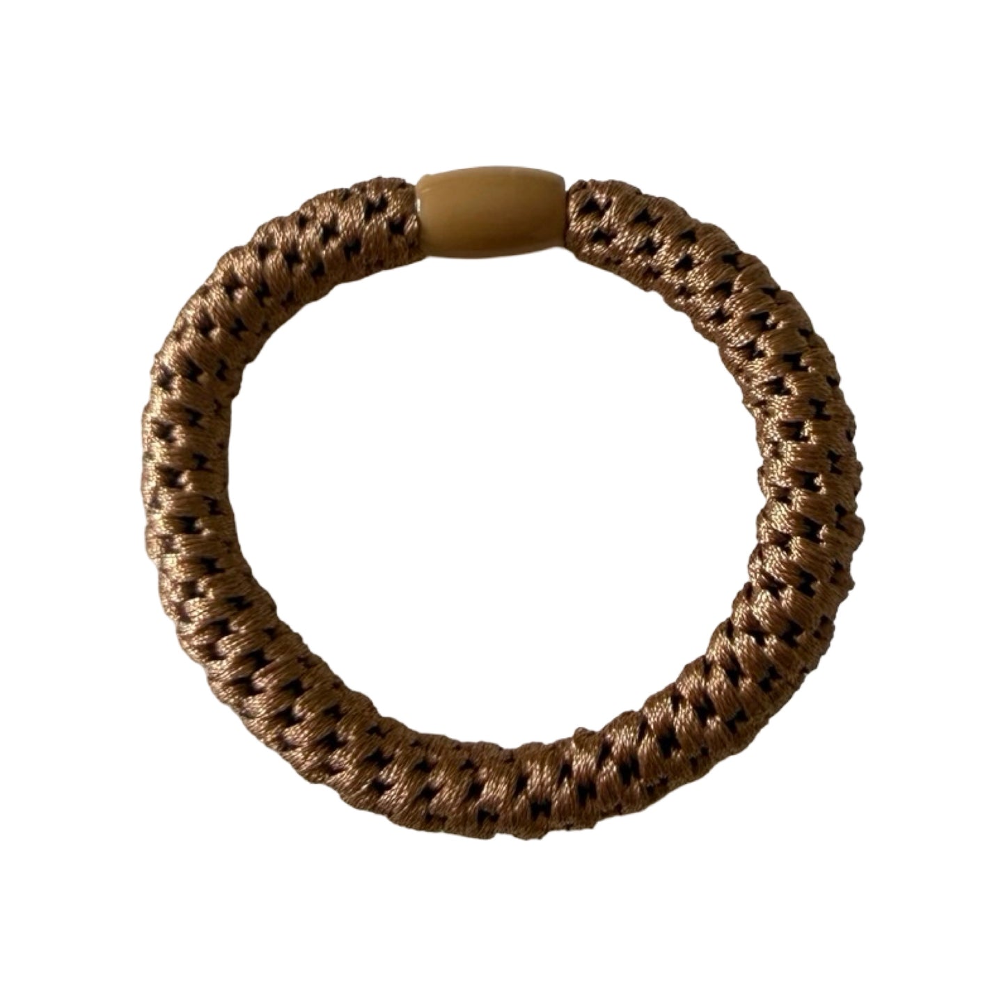 Strikket hårelastik khaki