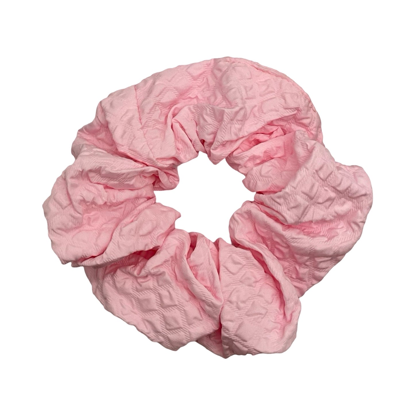 Ensfarvet Scrunchie Lyserød