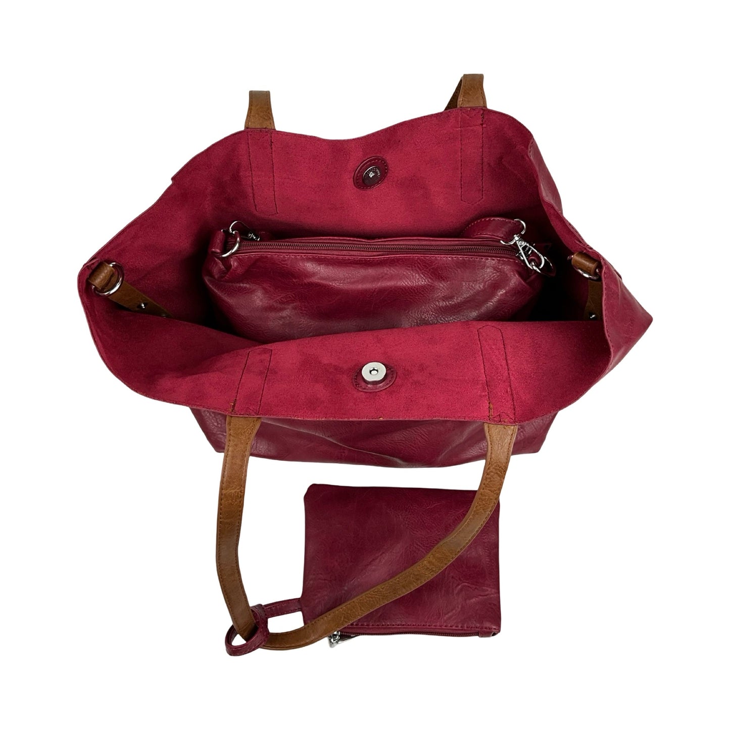 Veronica 3 i 1 Shopper Rød| MAS SELECTION