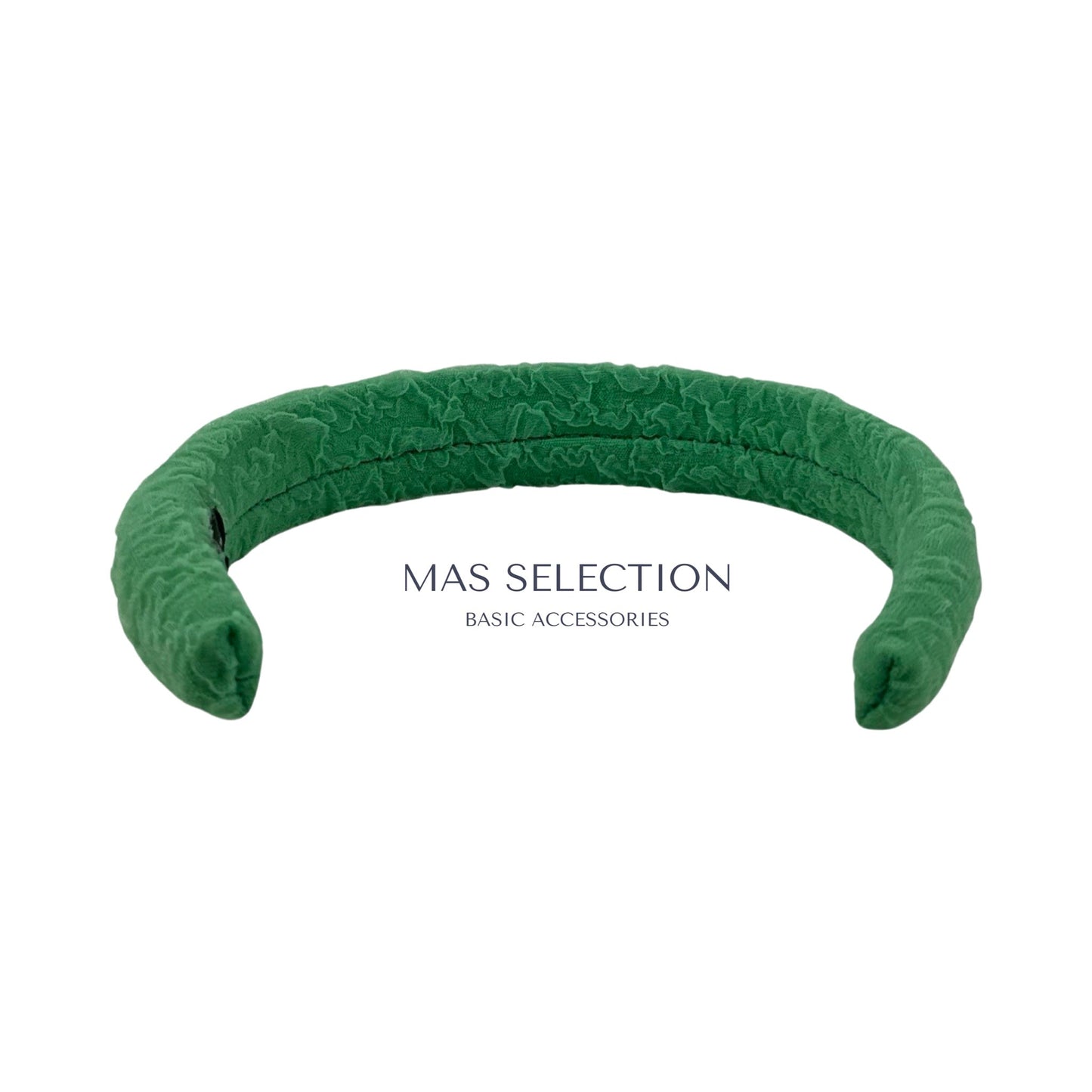 Blonde Plisseret Hårbøjle Grøn | MAS SELECTION