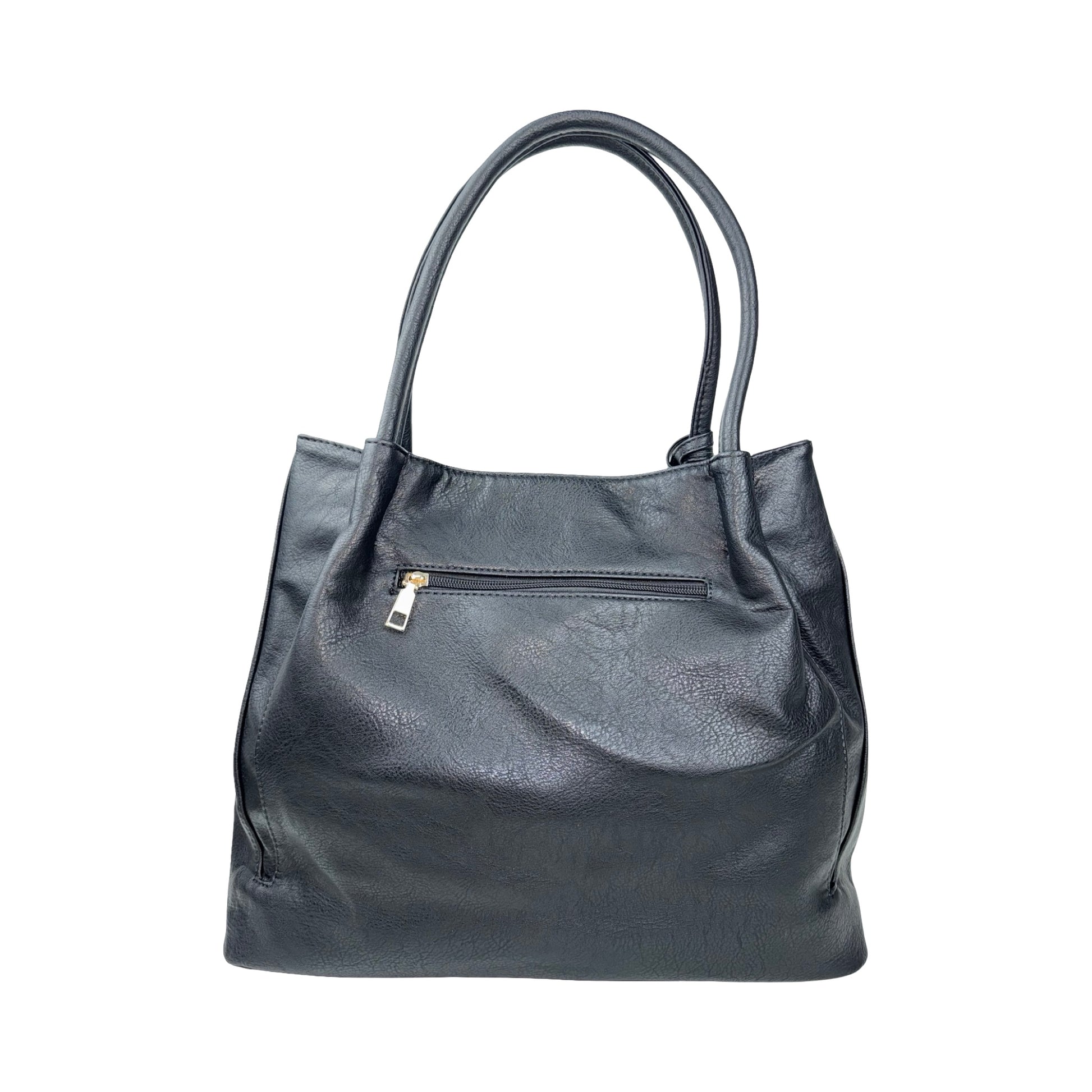 Veronica Tote Taske i sort fra MAS SELECTION set bagfra