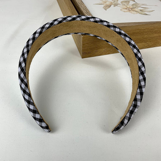 Hårbøjle check print | MAS SELECTION