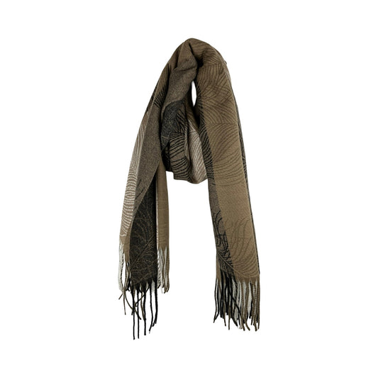 Fjerfigur Tørklæde Brun| MAS SELECTION