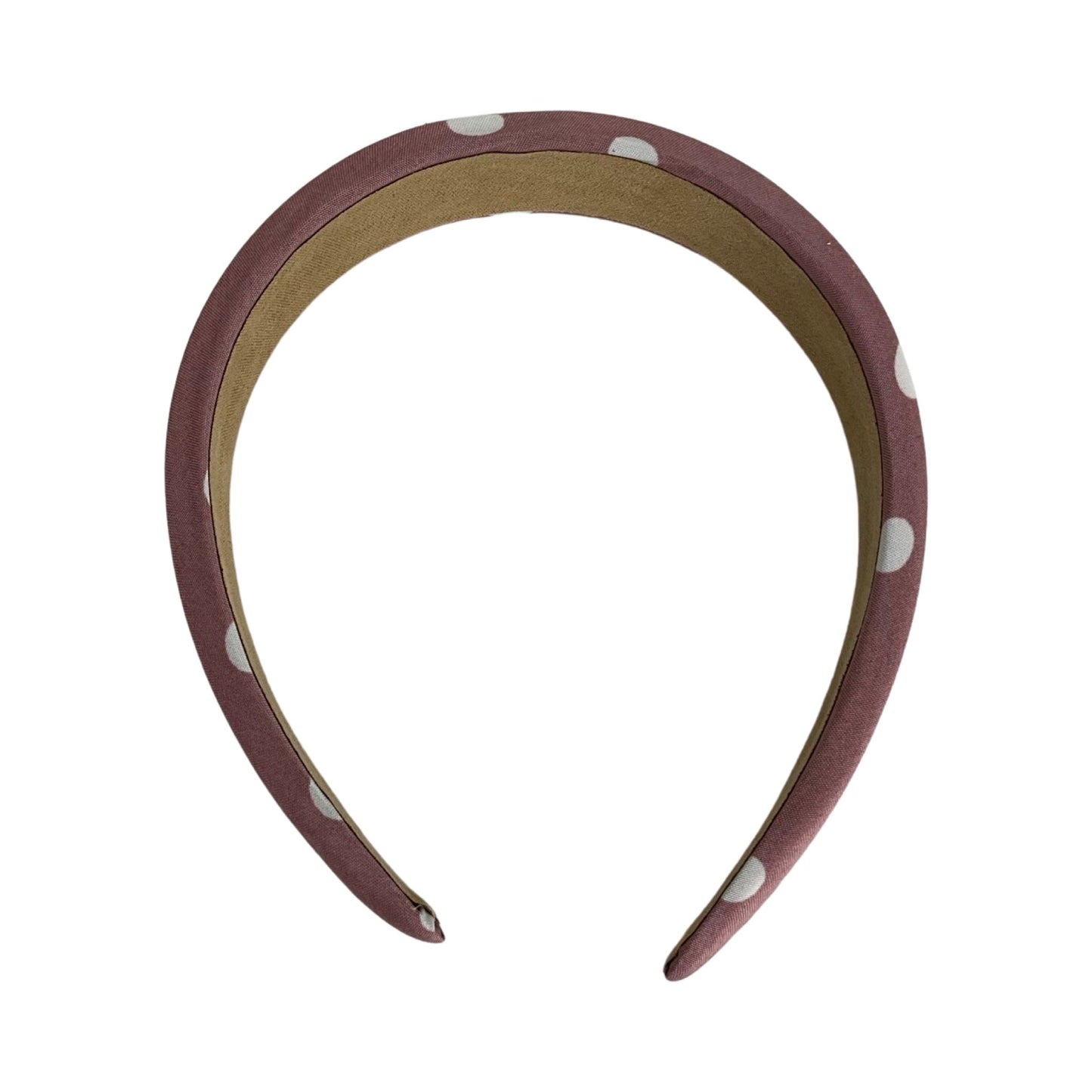 Hårbøjle lyserød med hvid prik print| MAS SELECTION