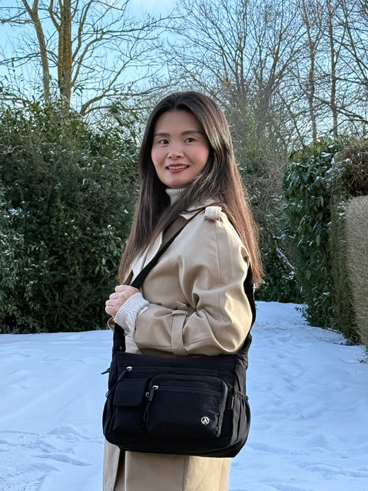 Amelie Skuldertaske i Lyseblå | MAS SELECTION