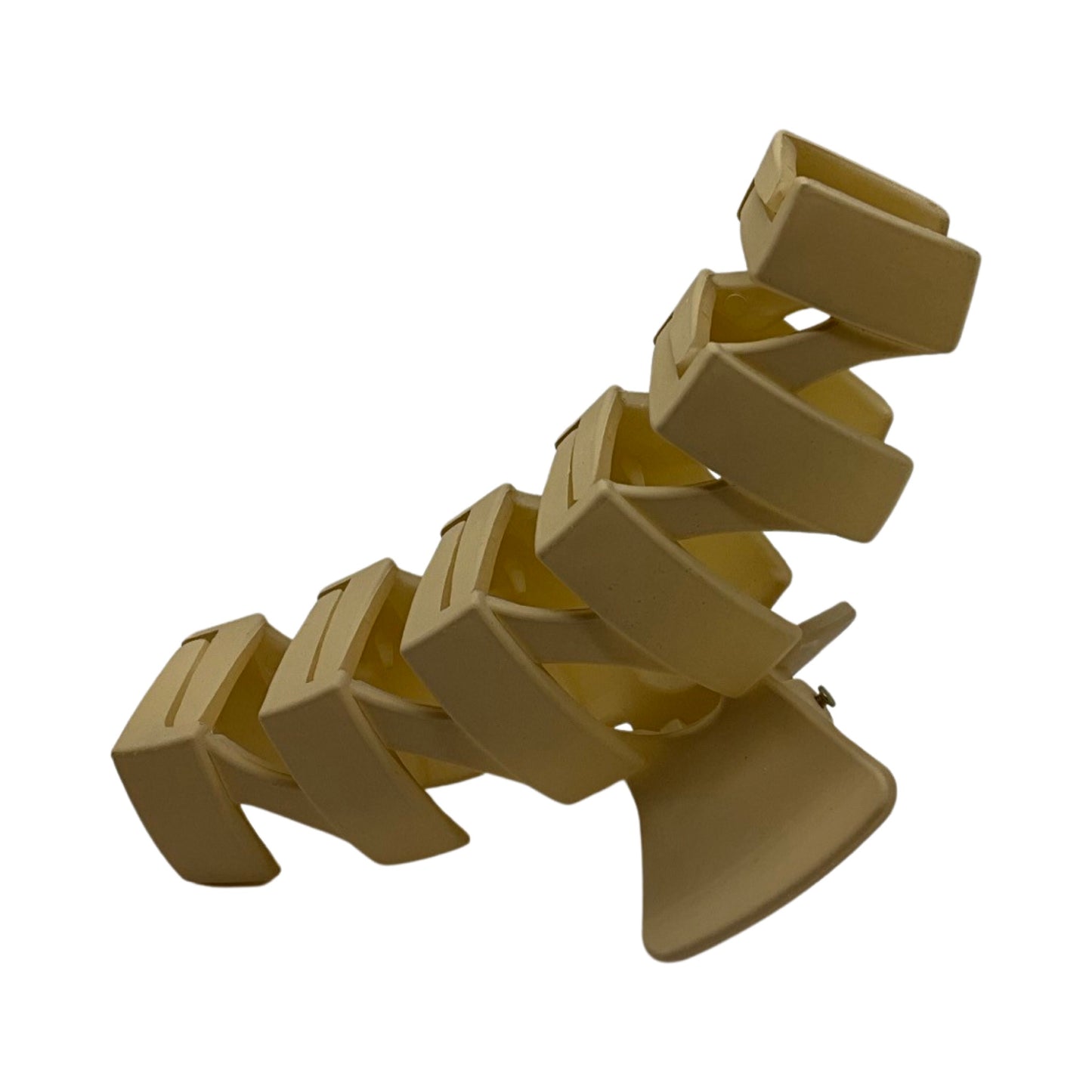 Hårklemme Zigzag Design Beige