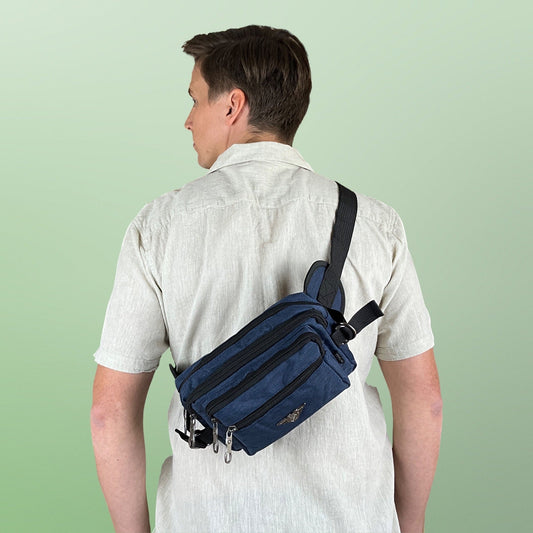 Bæltetaske Rektangulær Blå | MAS SELECTION