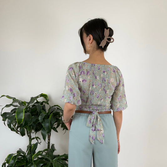 Stor Hårklemme Sløjfe Design Brun| MAS SELECTION