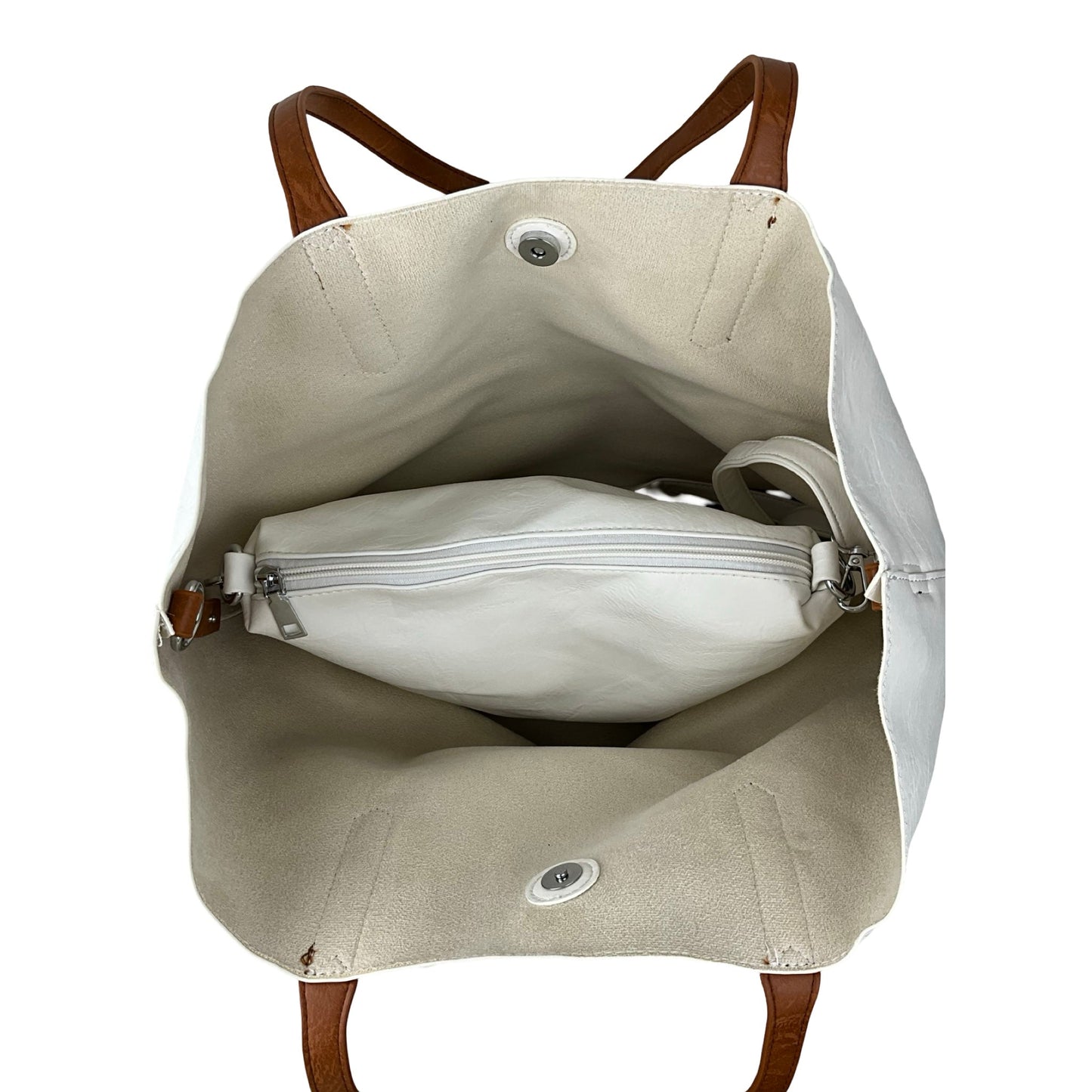 Veronica 3 i 1 Shopper Hvid| MAS SELECTION