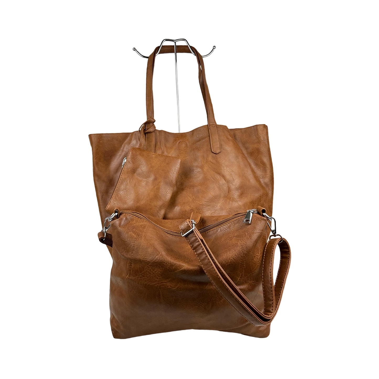 Veronica 3 i 1 Shopper Cognac