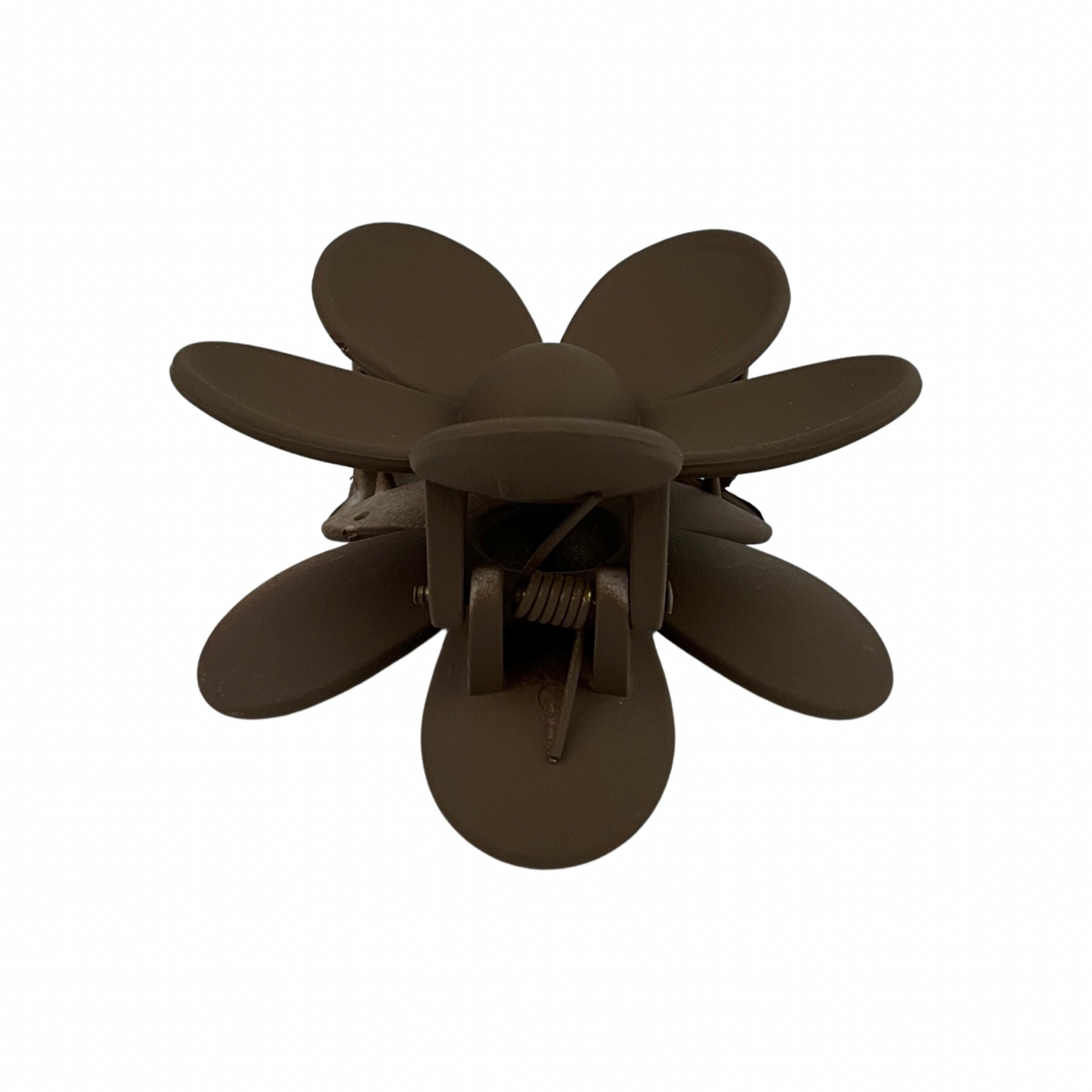 Blomst hårklemme brun