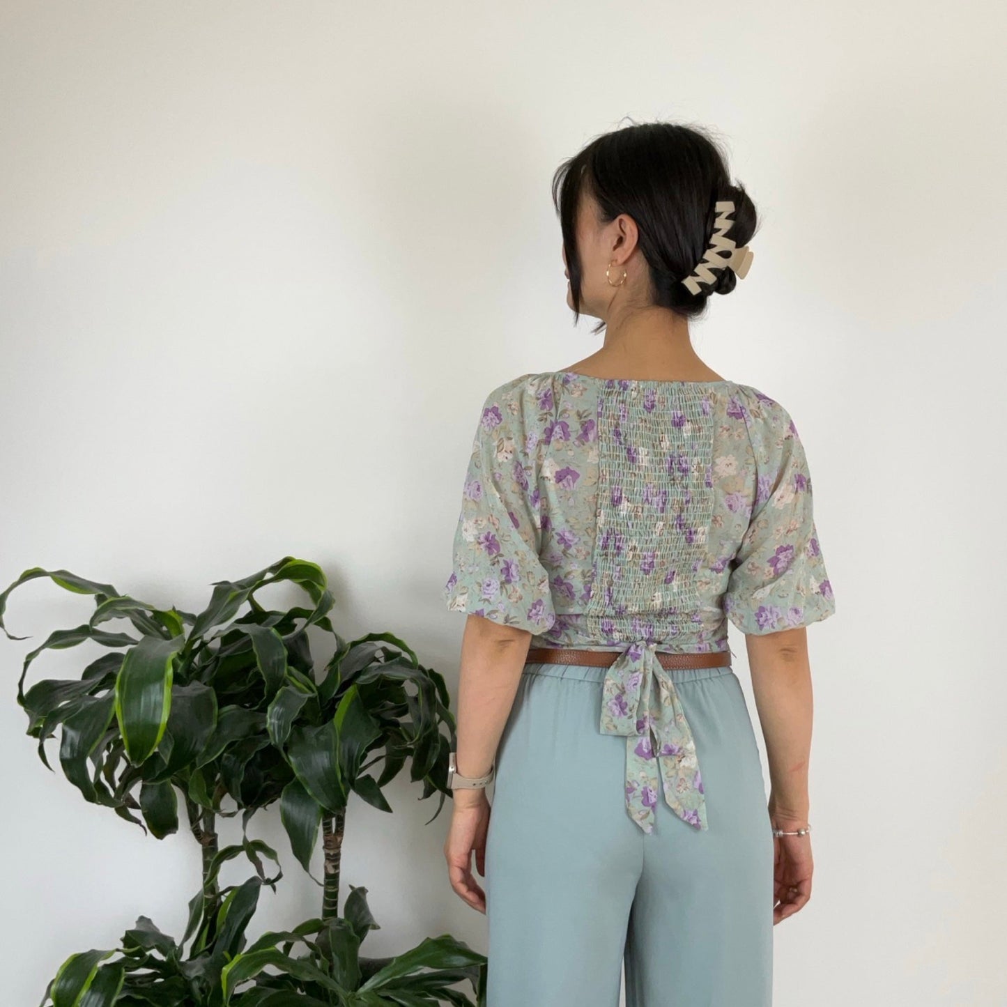 Hårklemme Zigzag Design Beige| MAS SELECTION