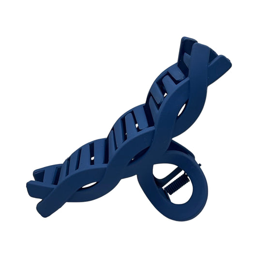 Hårklemme Crossover Design Mørkeblå| MAS SELECTION