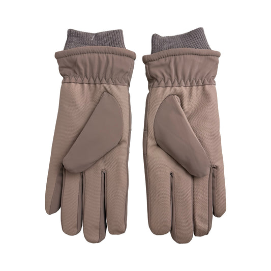 Vandafvisende Vinterhandsker med Blødt Fleecefor i Beige
