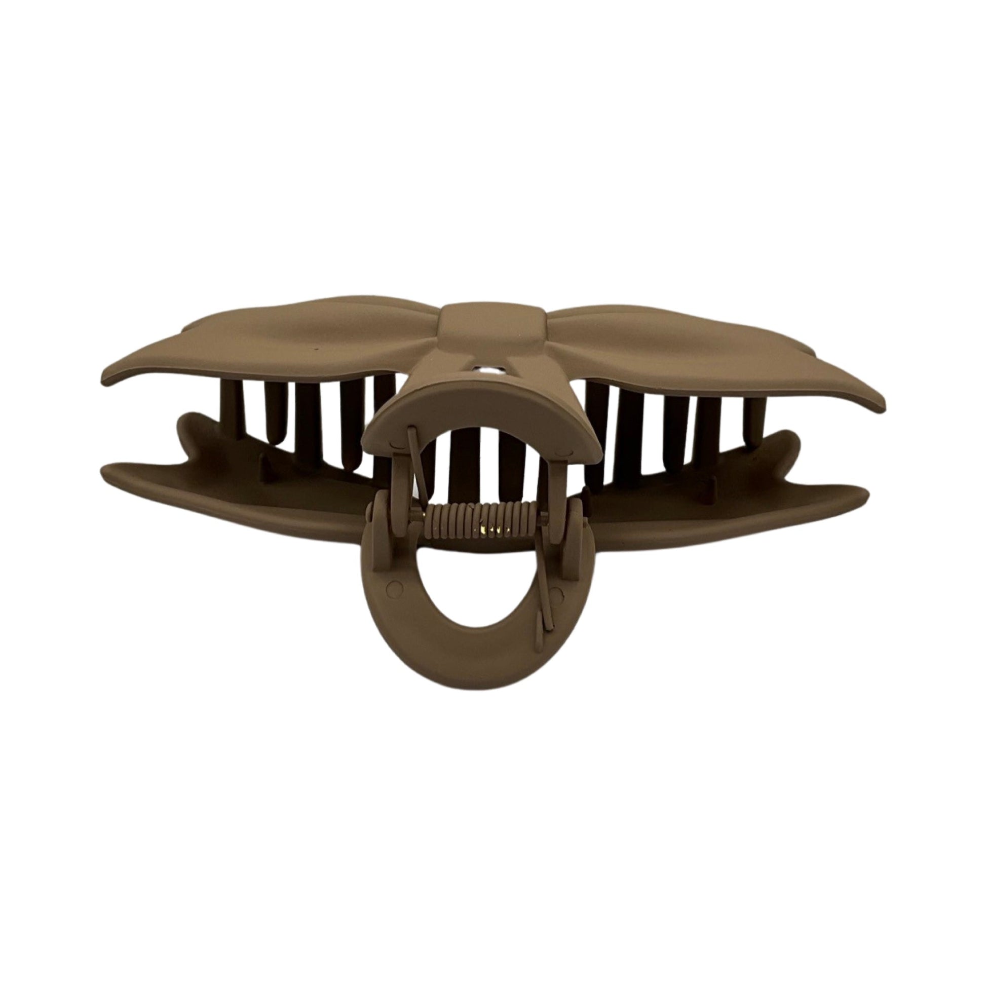 Stor Hårklemme Sløjfe Design Brun| MAS SELECTION