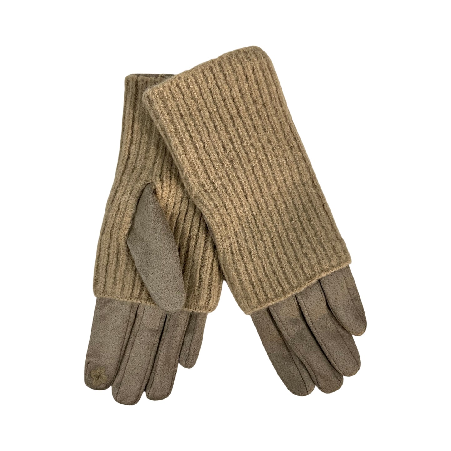 3 i 1 Handsker Ensfarvet Beige