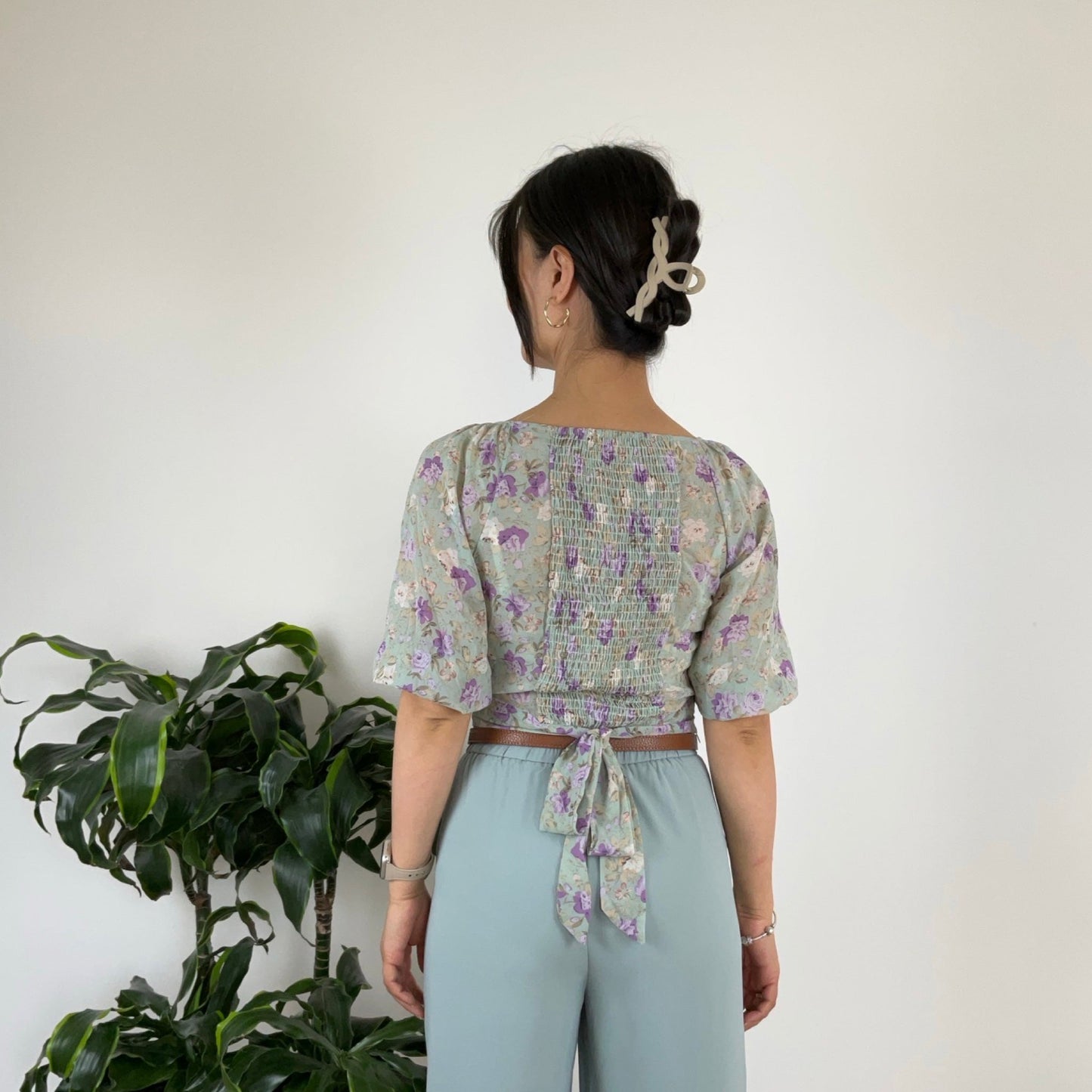 Hårklemme Crossover Design Lyseblå| MAS SELECTION