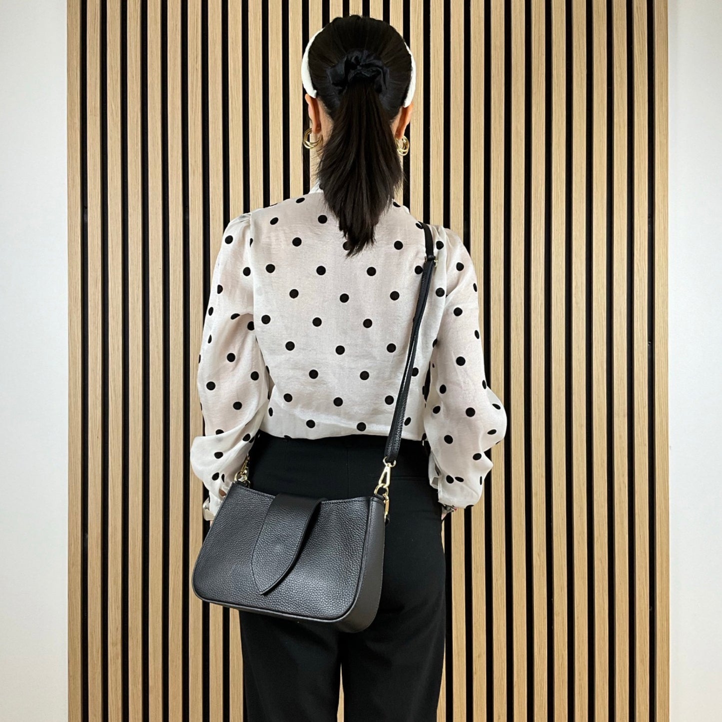 Evana Ægte Læder Taske Sort