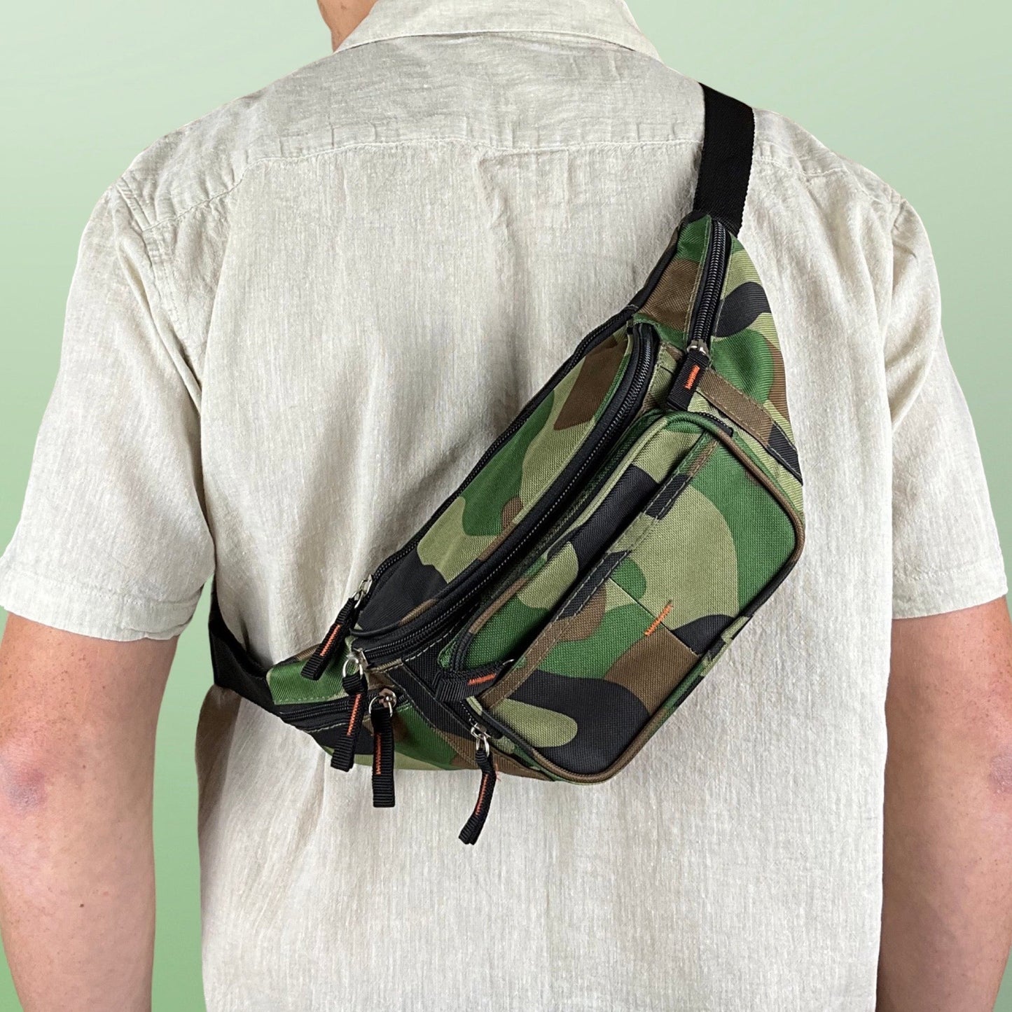 Camouflage Bæltetaske Stor| MAS SELECTION