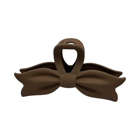 Stor Hårklemme Sløjfe Design Mørkebrun | MAS SELECTION