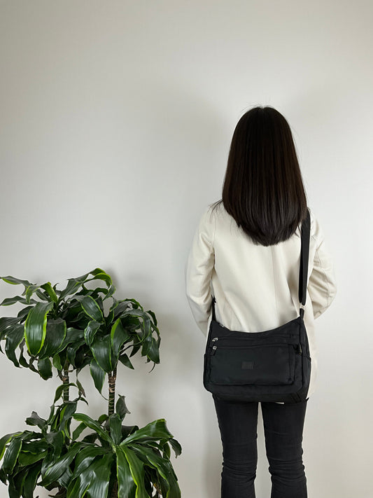 MS Skuldertaske/Crossbody Sort| MAS SELECTION