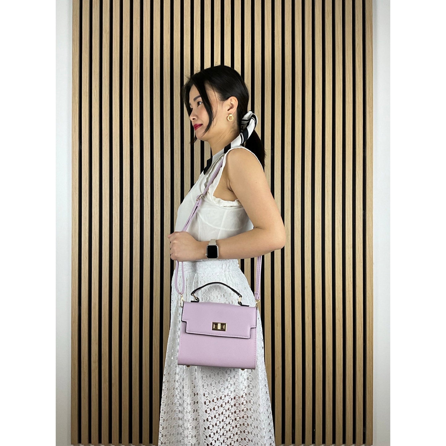 Vittoria crossbody-minitaske lilla| MAS SELECTION