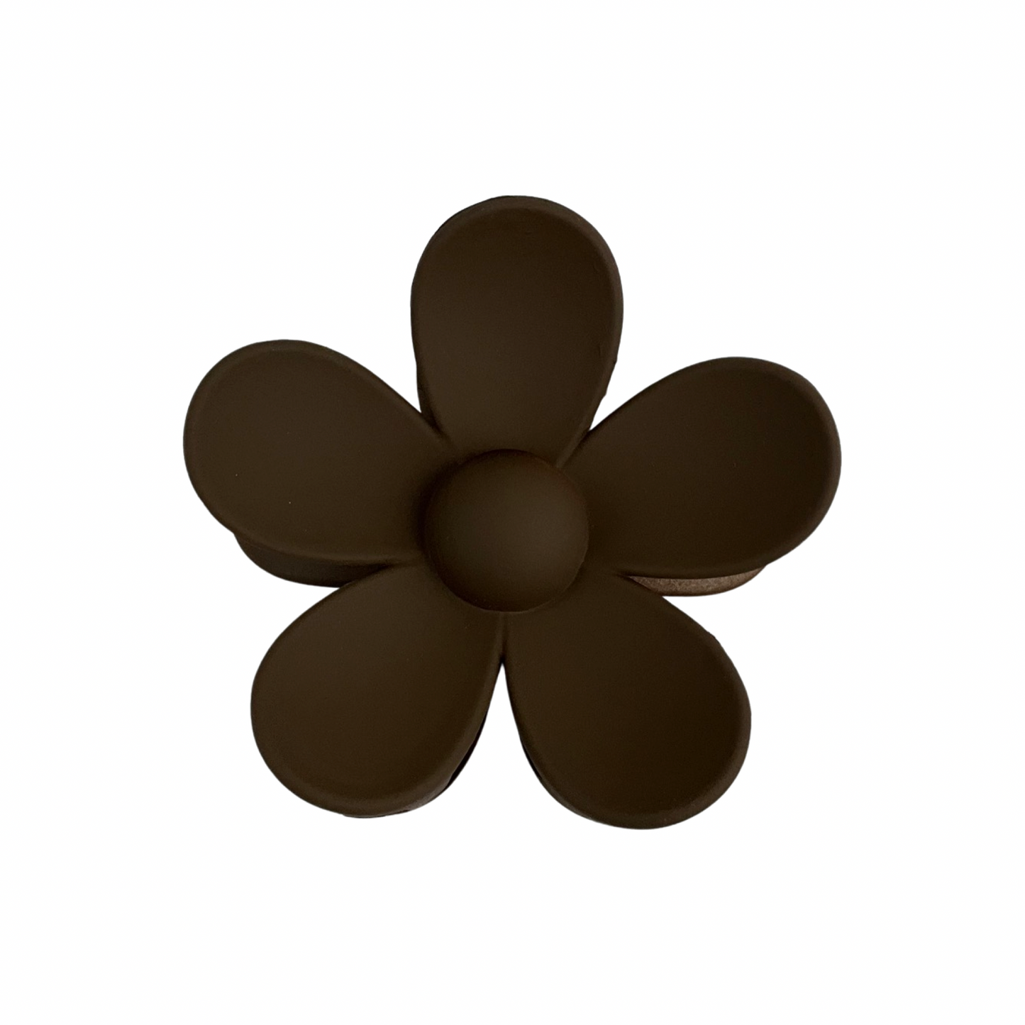 Blomst hårklemme brun