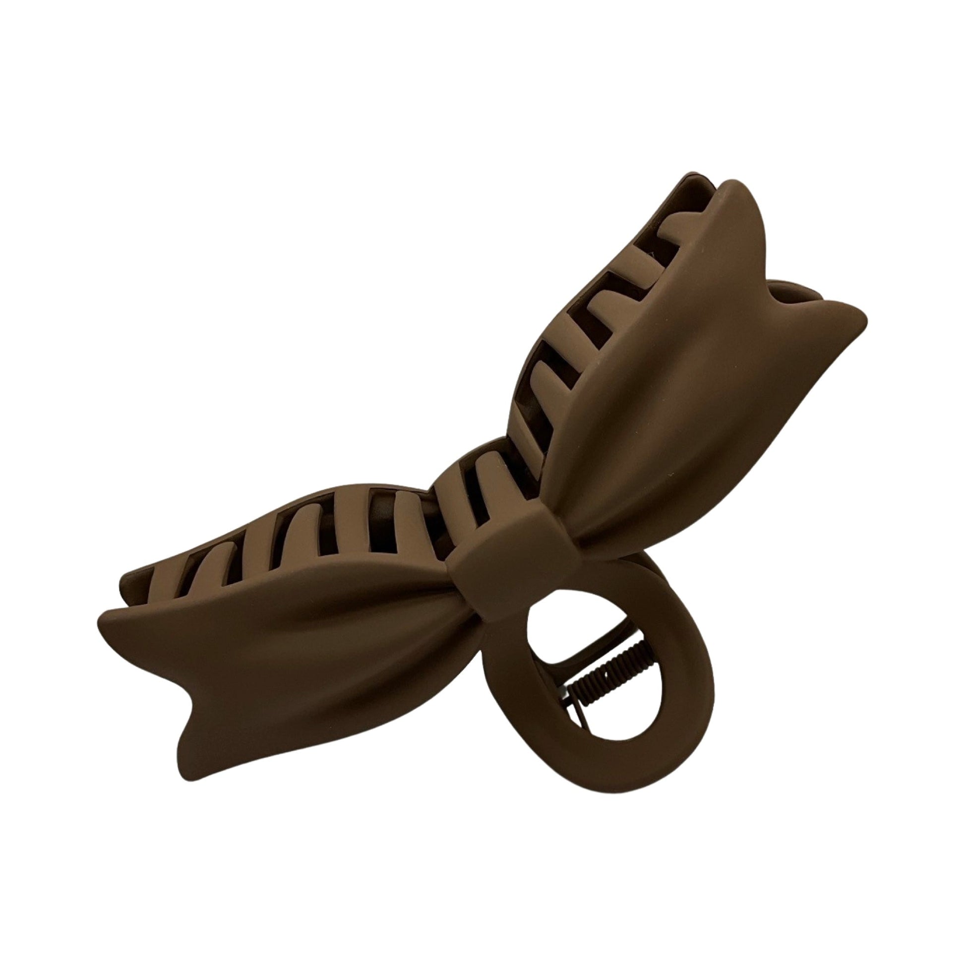 Stor Hårklemme Sløjfe Design Mørkebrun| MAS SELECTION