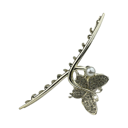 Guld Metal Hårklemme med Sommerfugl | MAS SELECTION