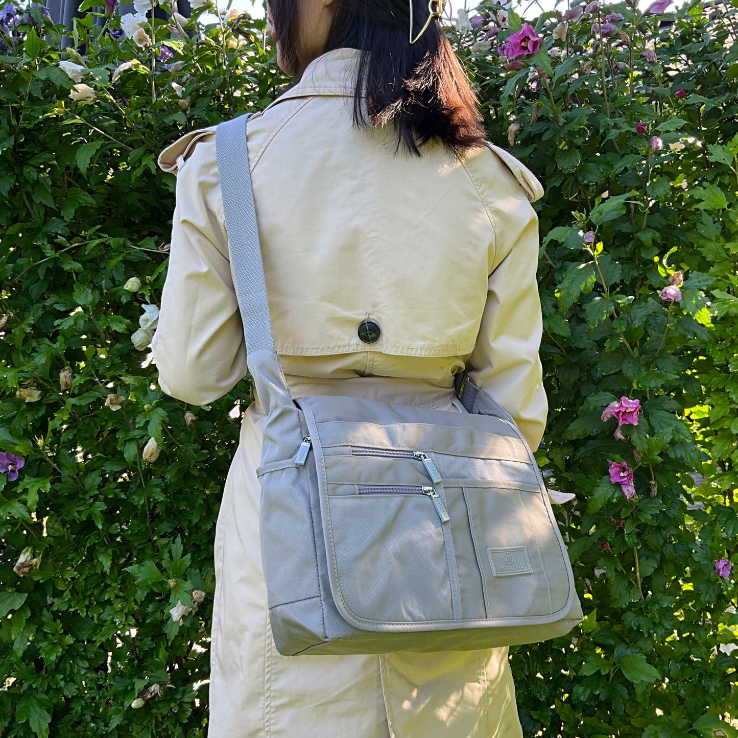 MS Funktionel Skuldertaske Lysegrå | MAS SELECTION