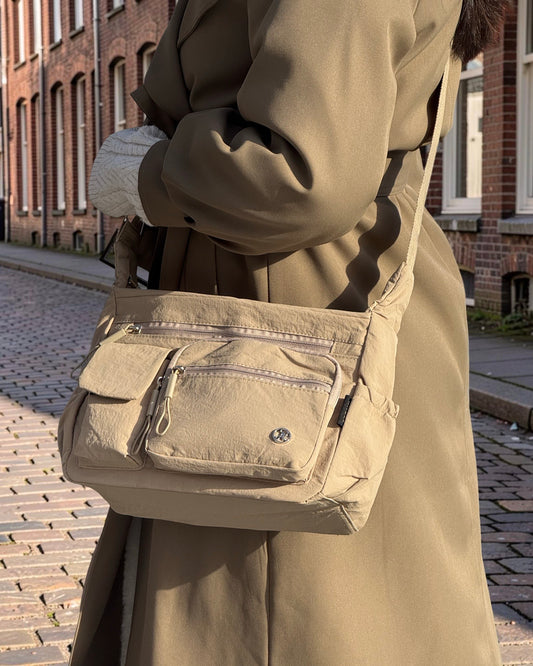 Amelie Skuldertaske i Kakhi