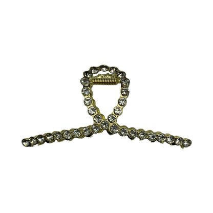 Metal Hårklemme med Diamanter