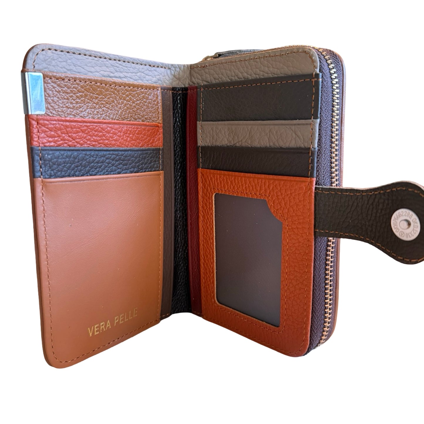 Mellemstor Damepung i Ægte Læder