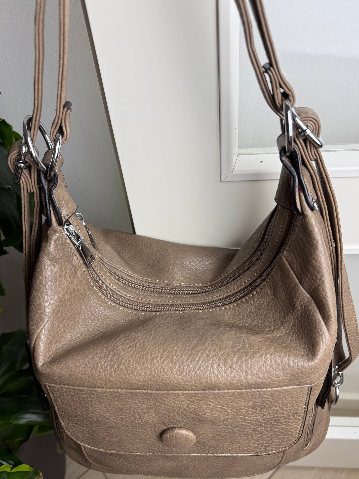 Multifunktionel Rygsæk og Skuldertaske Khaki