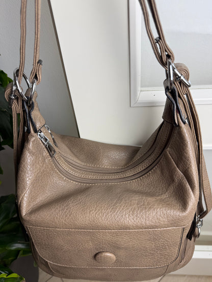 Multifunktionel Rygsæk og Skuldertaske Khaki