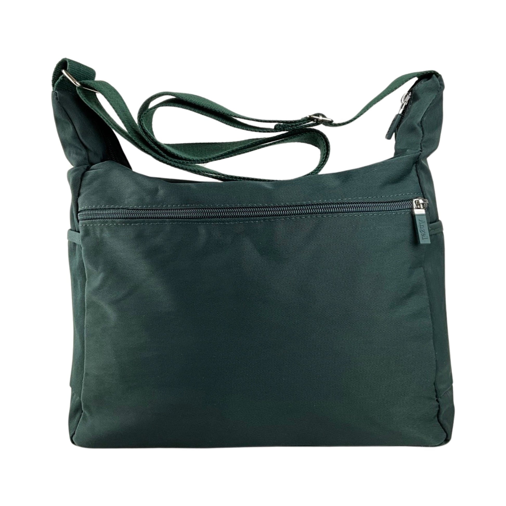 MS Klassisk Skuldertaske/Crossbody Mørkegrøn| MAS SELECTION