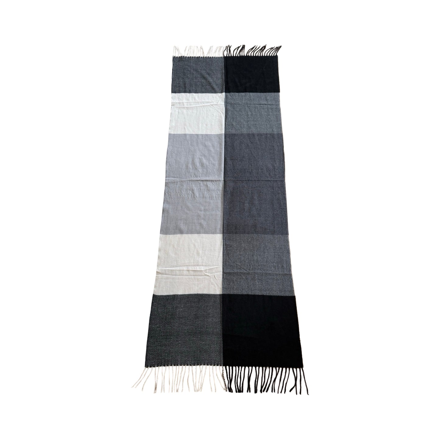 Unisex Halstørklæde i Sort og Hvid | MAS SELECTION