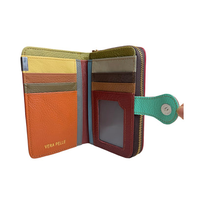 Mellemstor Damepung i Ægte Læder