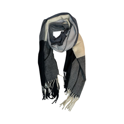 Unisex Halstørklæde i Sort og Beige | MAS SELECTION