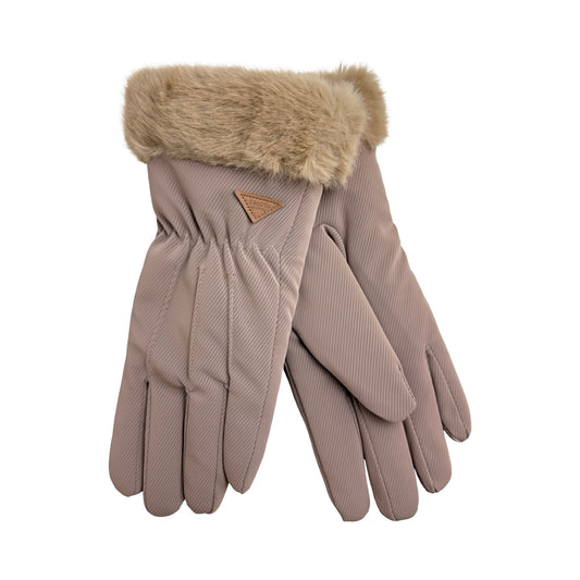 Vandafvisende Vinterhandsker i Beige