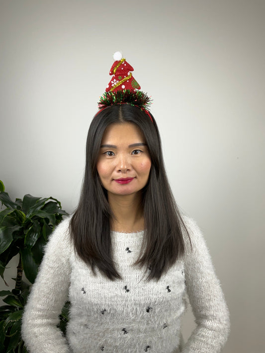 Juletræ Hårbøjle med Snebold| MAS SELECTION