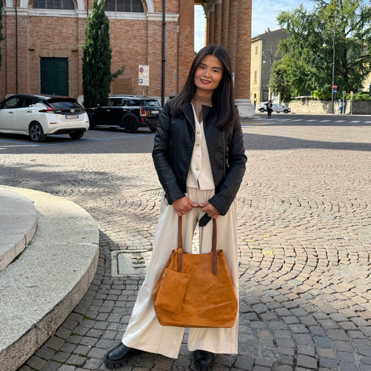 Veronica 3 i 1 Shopper Brun| MAS SELECTION