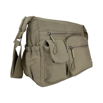 Amelie Skuldertaske i Kakhi | MAS SELECTION