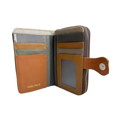 Mellemstor Damepung i Ægte Læder