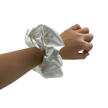 Stor Scrunchie Hvid | MAS SELECTION